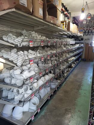 Counter area with brochures