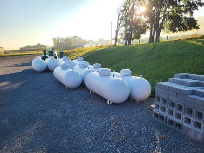 Propane accessory display